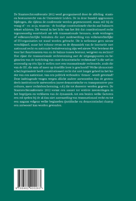 Achterkant van staatsrechtconferentie 2012