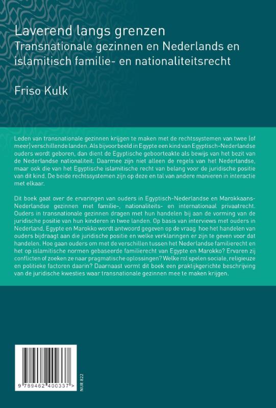 Achterkant van Laverend langs grenzen