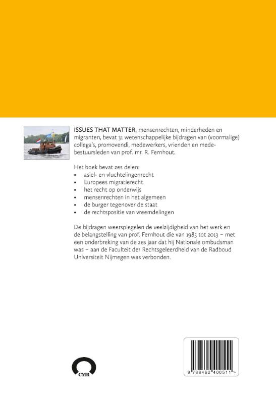 Achterkant van Issues that matter