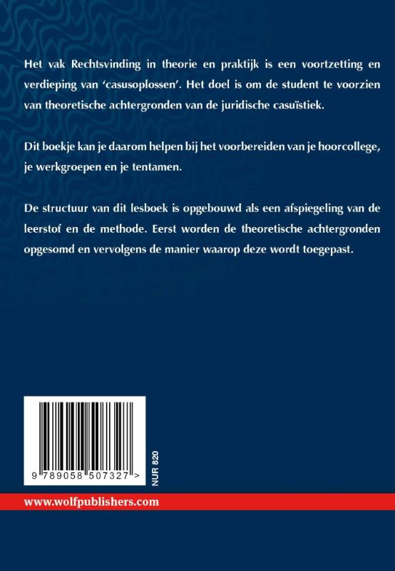 Achterkant van Rechtsvinding