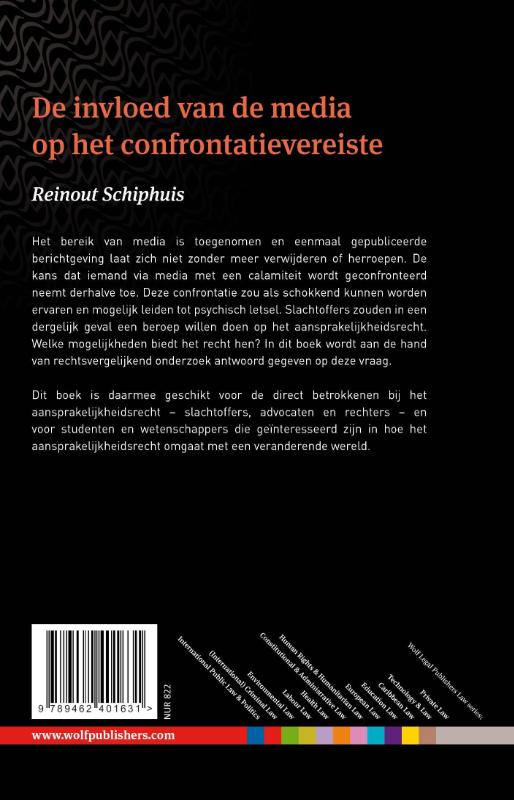Achterkant van De invloed van de media op het confrontatievereiste