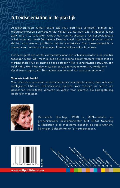 Achterkant van Arbeidsmediation in de praktijk