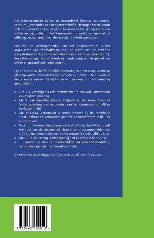 Achterkant van Schade en herstel