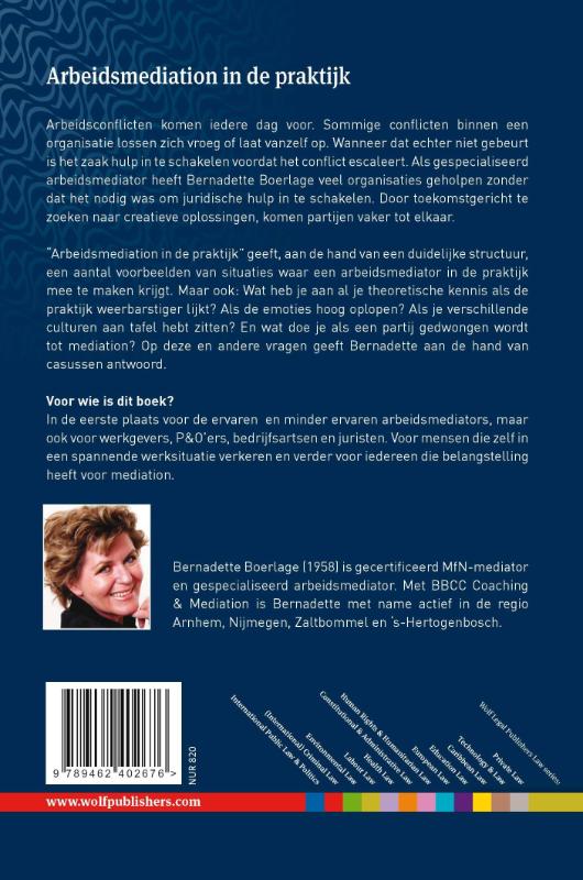 Achterkant van Arbeidsmediation in de praktijk