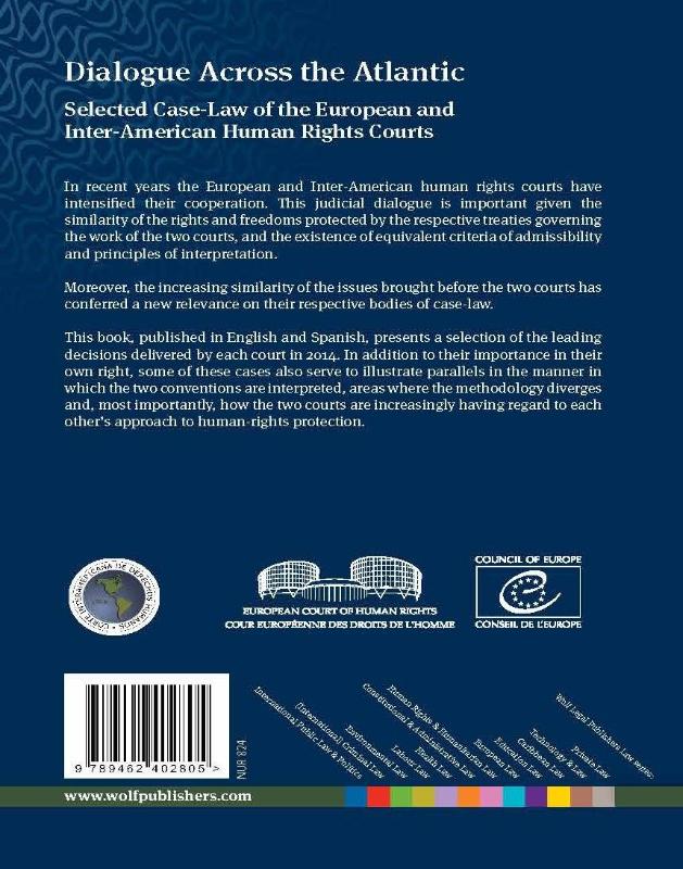 Achterkant van Dialogue across the atlantic: selected case-law of the European and inter-American human rights courts