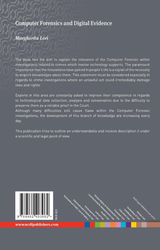 Achterkant van Computer forensics and digital evidence