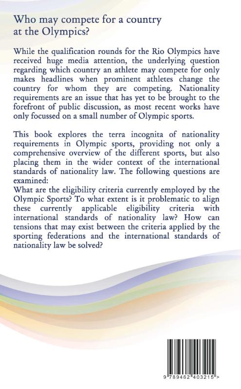 Achterkant van Nationality Requirements in Olympic Sports