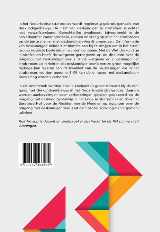 Achterkant van Deskundigenbewijs in het strafproces