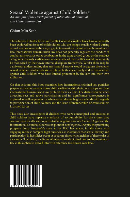 Achterkant van Sexual Violence against Child Soldiers