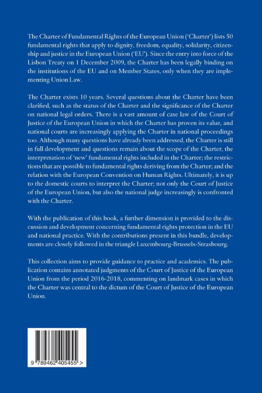 Achterkant van The Charter and the Court of Justice of the European Union