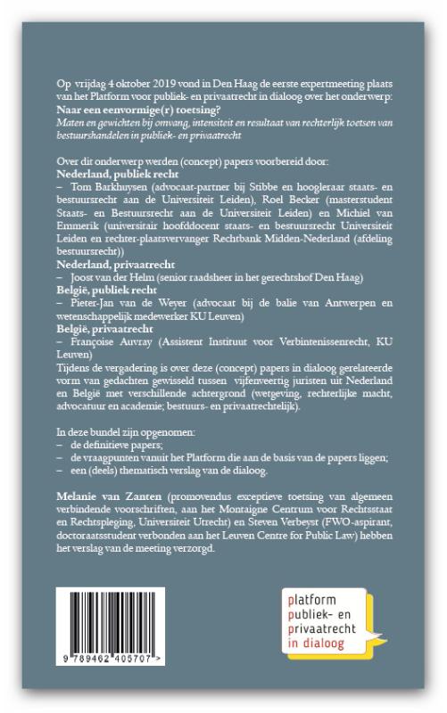 Achterkant van Naar een eenvormige(r) toetsing?