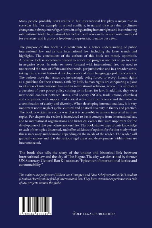 Achterkant van Discover International Law