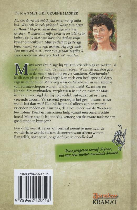 Achterkant van De man met het groene masker
