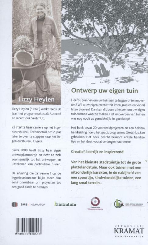 Achterkant van 20 x een tuinontwerp