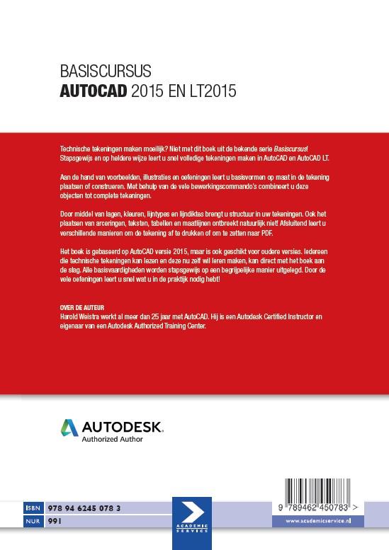 Achterkant van AutoCAD 2015 en LT 2015