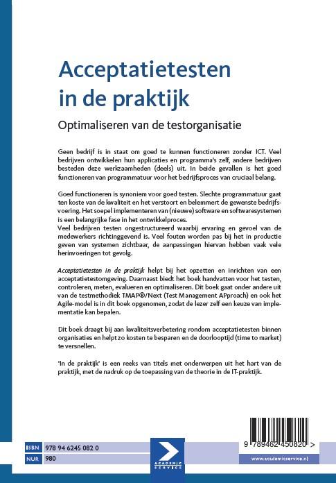 Achterkant van Acceptatietesten in de praktijk