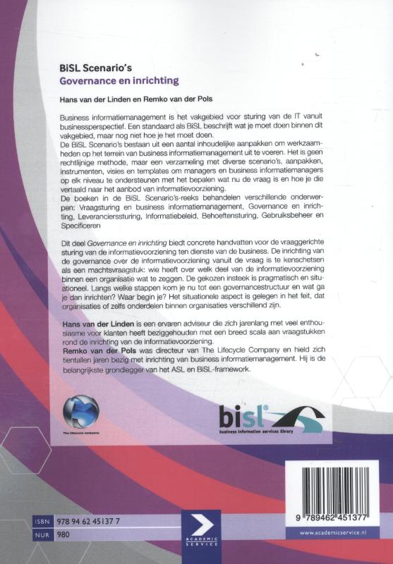 Achterkant van Governance en inrichting