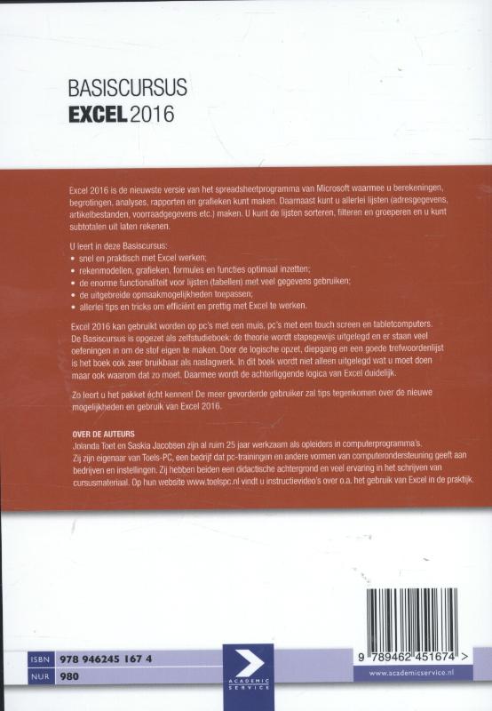 Achterkant van 2016