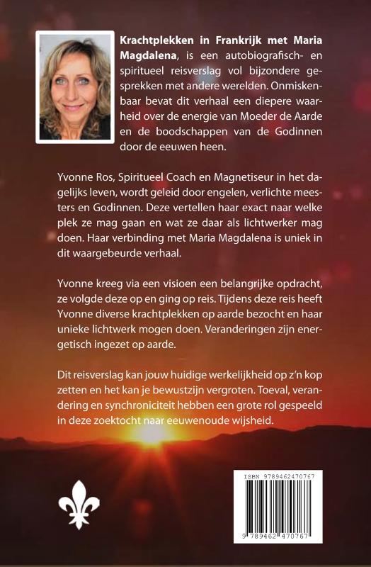 Achterkant van Krachtplekken in Frankrijk met Maria Magdalena