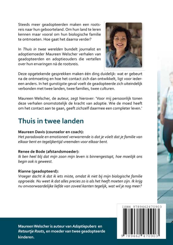 Achterkant van Thuis in twee landen