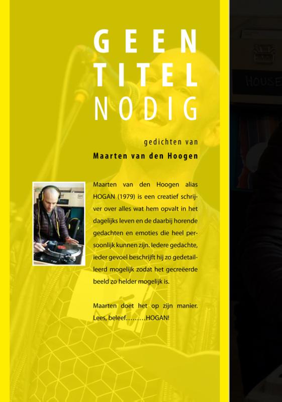 Achterkant van Geen titel nodig
