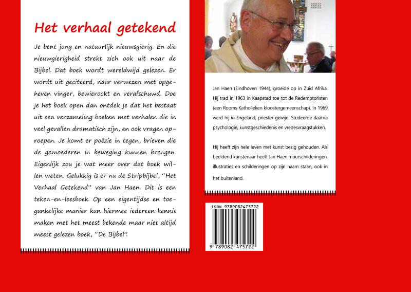 Achterkant van Het verhaal getekend
