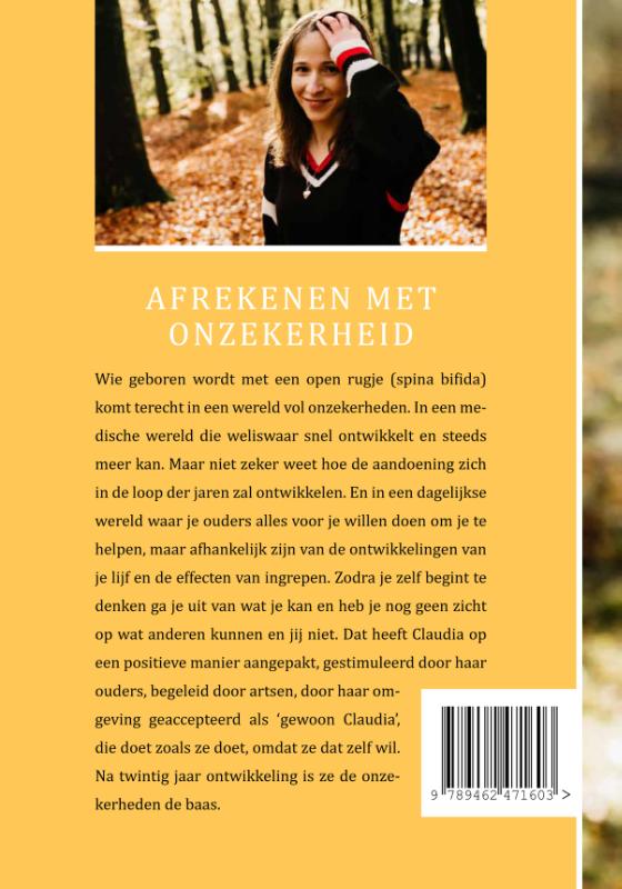 Achterkant van Afrekenen met onzekerheid