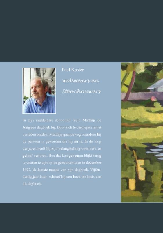Achterkant van Wolwevers en Steenhouwers
