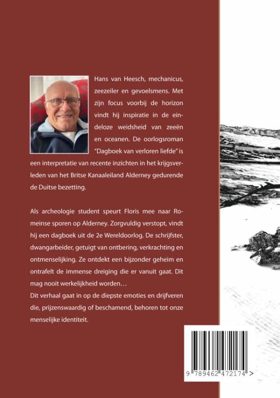 Achterkant van Dagboek van verloren liefde