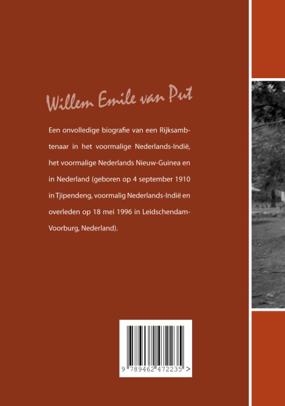 Achterkant van Willem Emile van Put