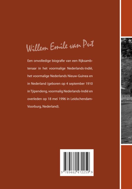 Achterkant van Willem Emile van Put