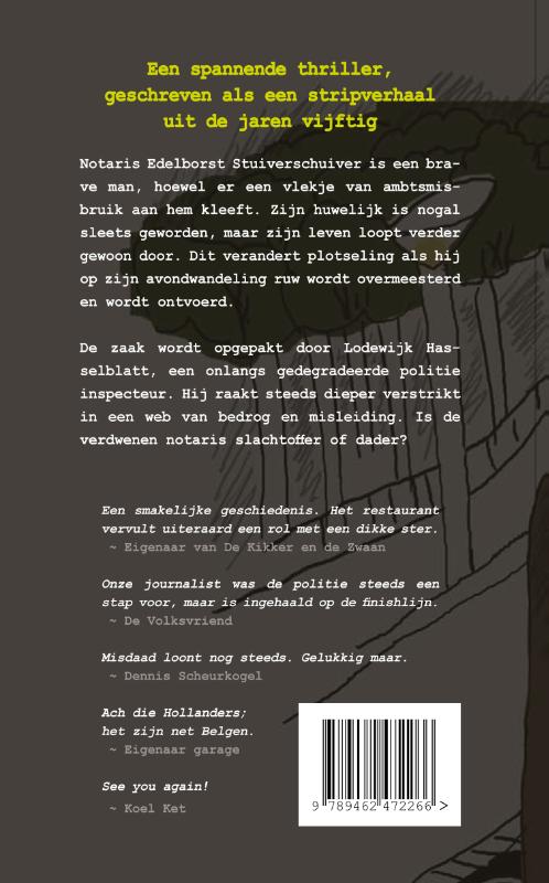 Achterkant van De verdwenen notaris