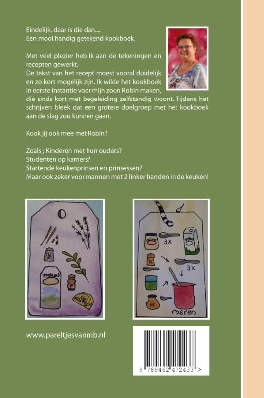 Achterkant van Kook mee met Robin