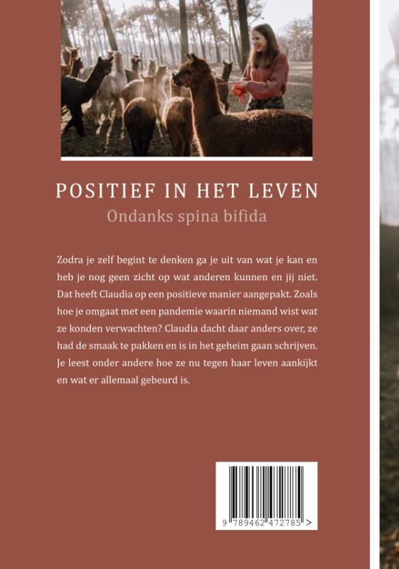 Achterkant van Positief in het leven