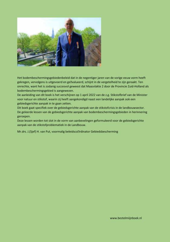 Achterkant van Het succes van het bodembeschermingsgebiedenbeleid