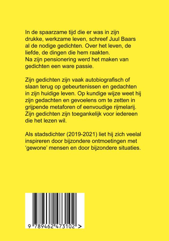 Achterkant van Tussen twee momenten