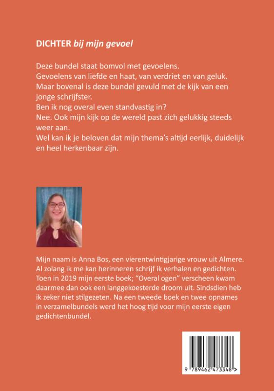 Achterkant van DICHTER bij mijn gevoel