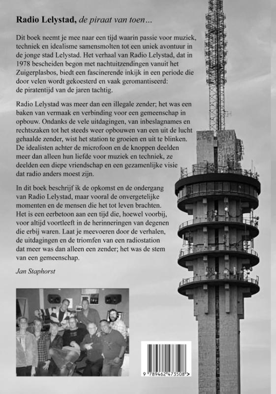 Achterkant van Radio Lelystad, de piraat van toen...