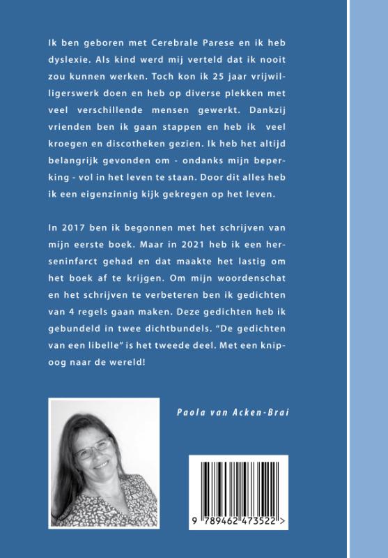 Achterkant van De gedichten van een libelle