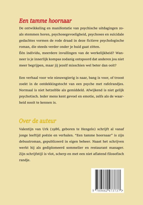 Achterkant van Een tamme hoornaar