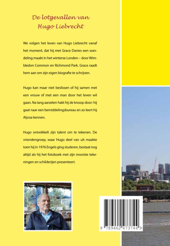 Achterkant van De lotgevallen van Hugo Liebrecht