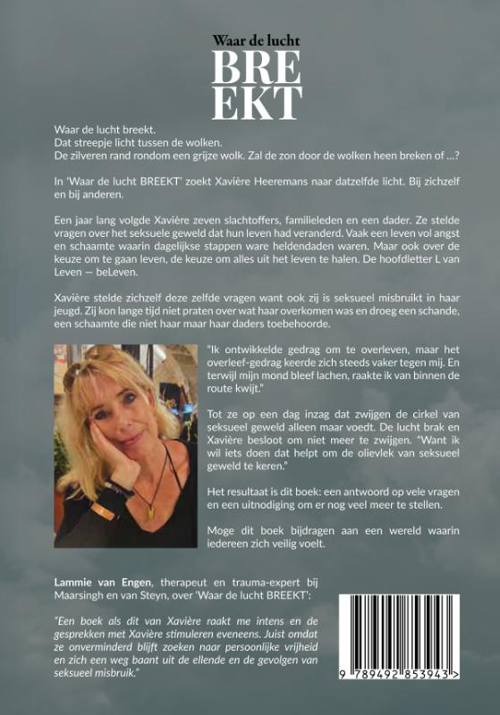 Achterkant van Waar de lucht breekt