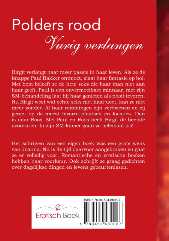 Achterkant van Polders rood, vurig verlangen