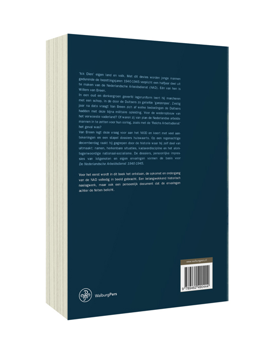 Achterkant van De Nederlandsche Arbeidsdienst 1940-1945
