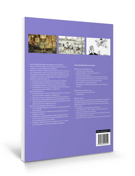 Achterkant van Training voor het examen met historische contexten