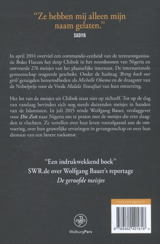 Achterkant van De geroofde meisjes