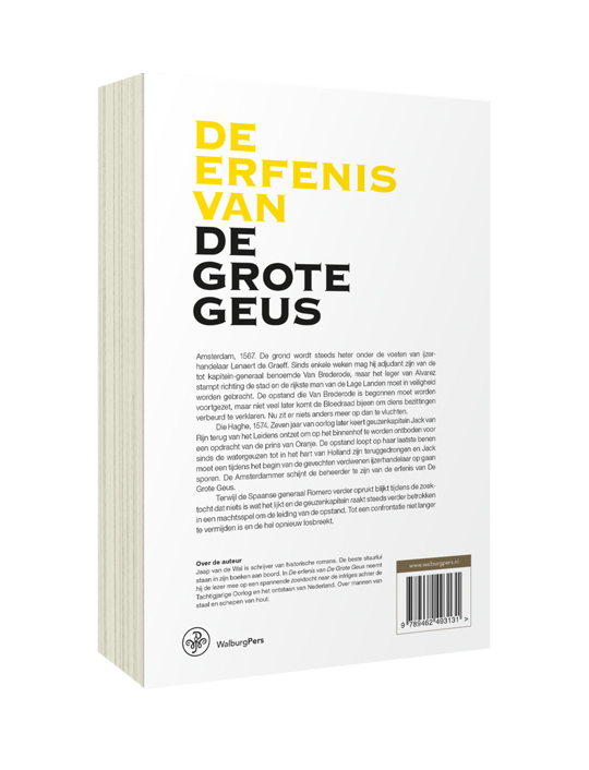 Achterkant van De erfenis van de Grote Geus