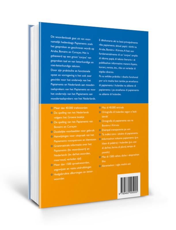 Achterkant van Groot woordenboek Nederlands-Papiaments