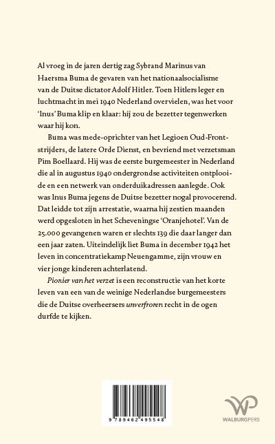 Achterkant van Pionier van het verzet