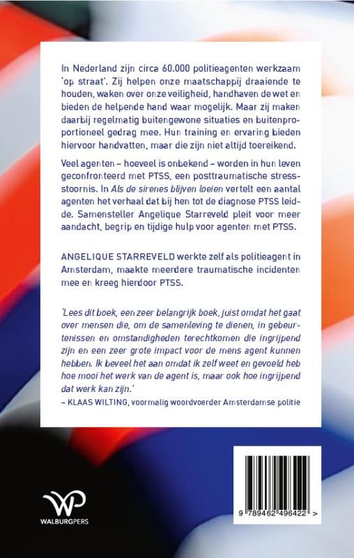 Achterkant van Als de sirenes blijven loeien